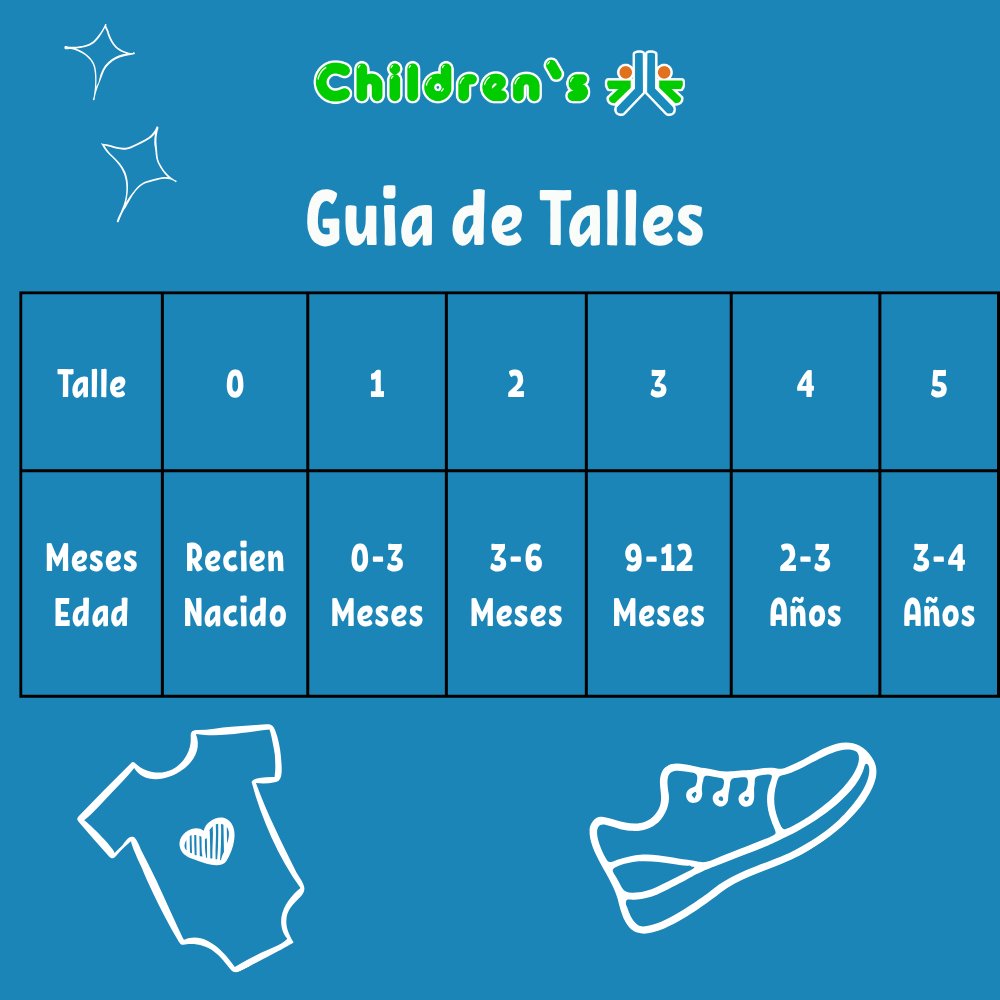 Guia de talles Campera Soft Con Orejitas