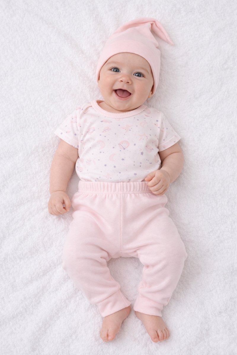 Ajuar 3 Piezas Medio Osito Sin Pie Body Gorro