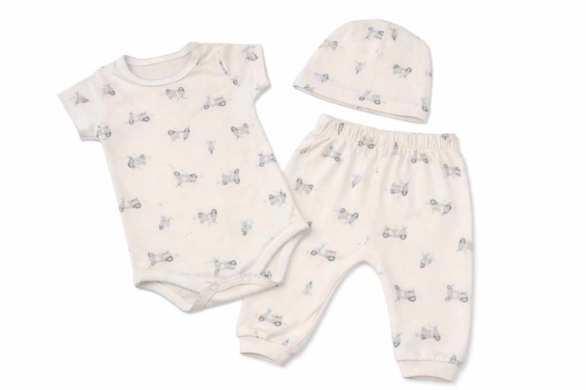 Ajuar 3 Piezas Medio Osito Sin Pie Body Gorro