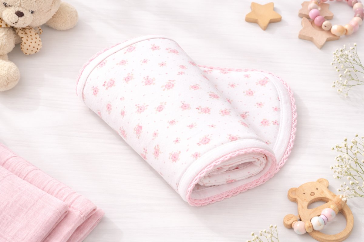 Babitas Estampadas Algodon Doble Con Picot- Varios modelos