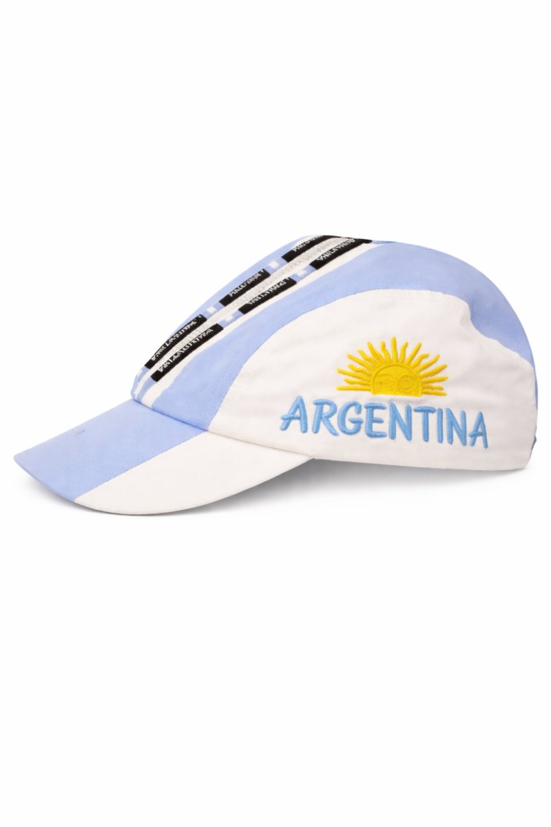 Gorro Cap Con Visera Argentina Con 2 Elasticos De Adelante Hacia Atras Regulable