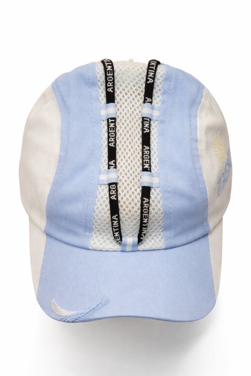 Gorro Cap Con Visera Argentina Con 2 Elasticos De Adelante Hacia Atras Regulable