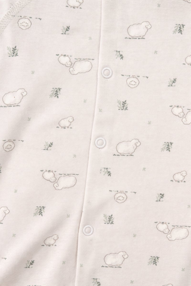 Enterito Manga larga con pie estampado ovejitas