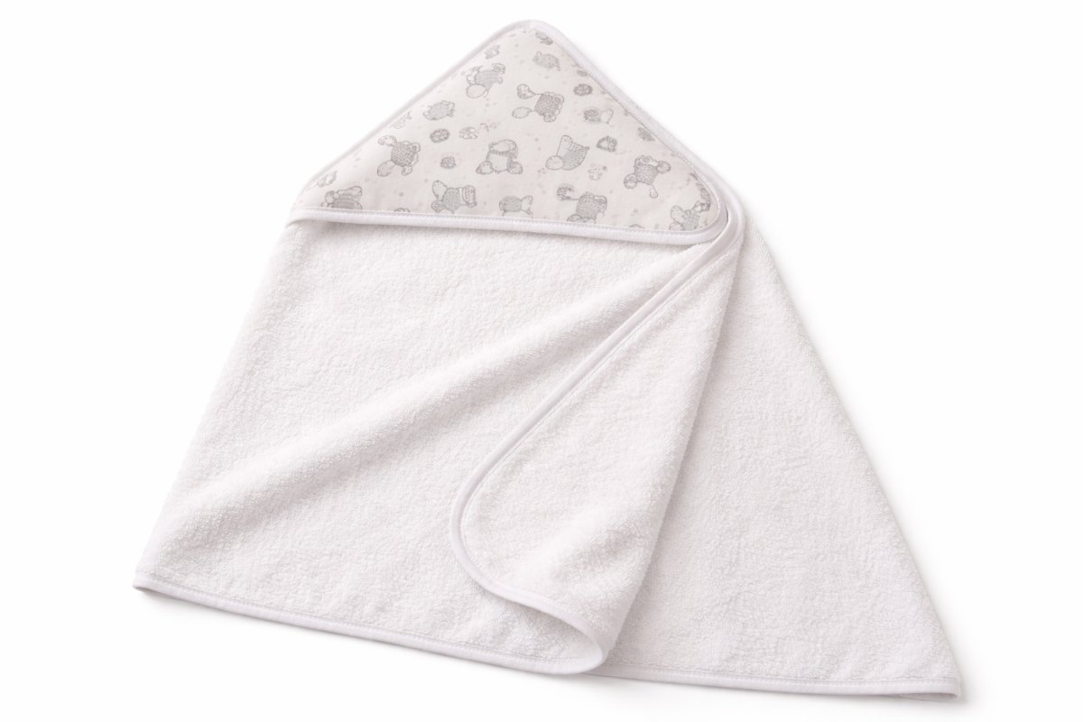 Toallon Con Capucha Estampada