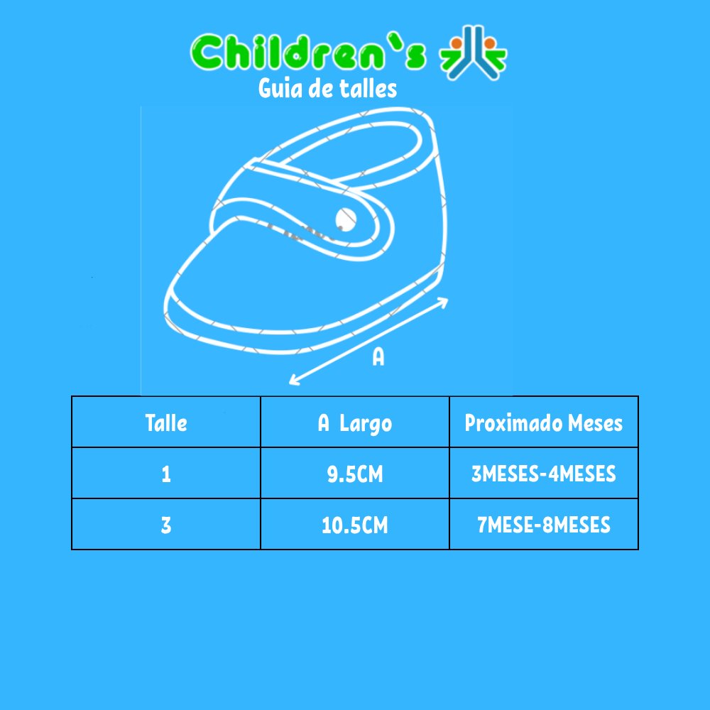 Guia de talles Botita sin Base Corderoy Liso cordon bordada