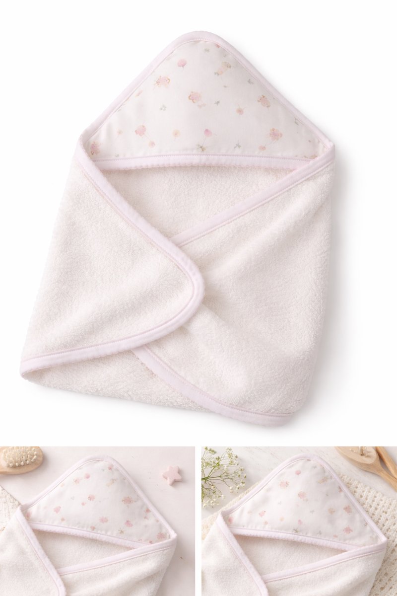Toallon Con Capucha Estampada