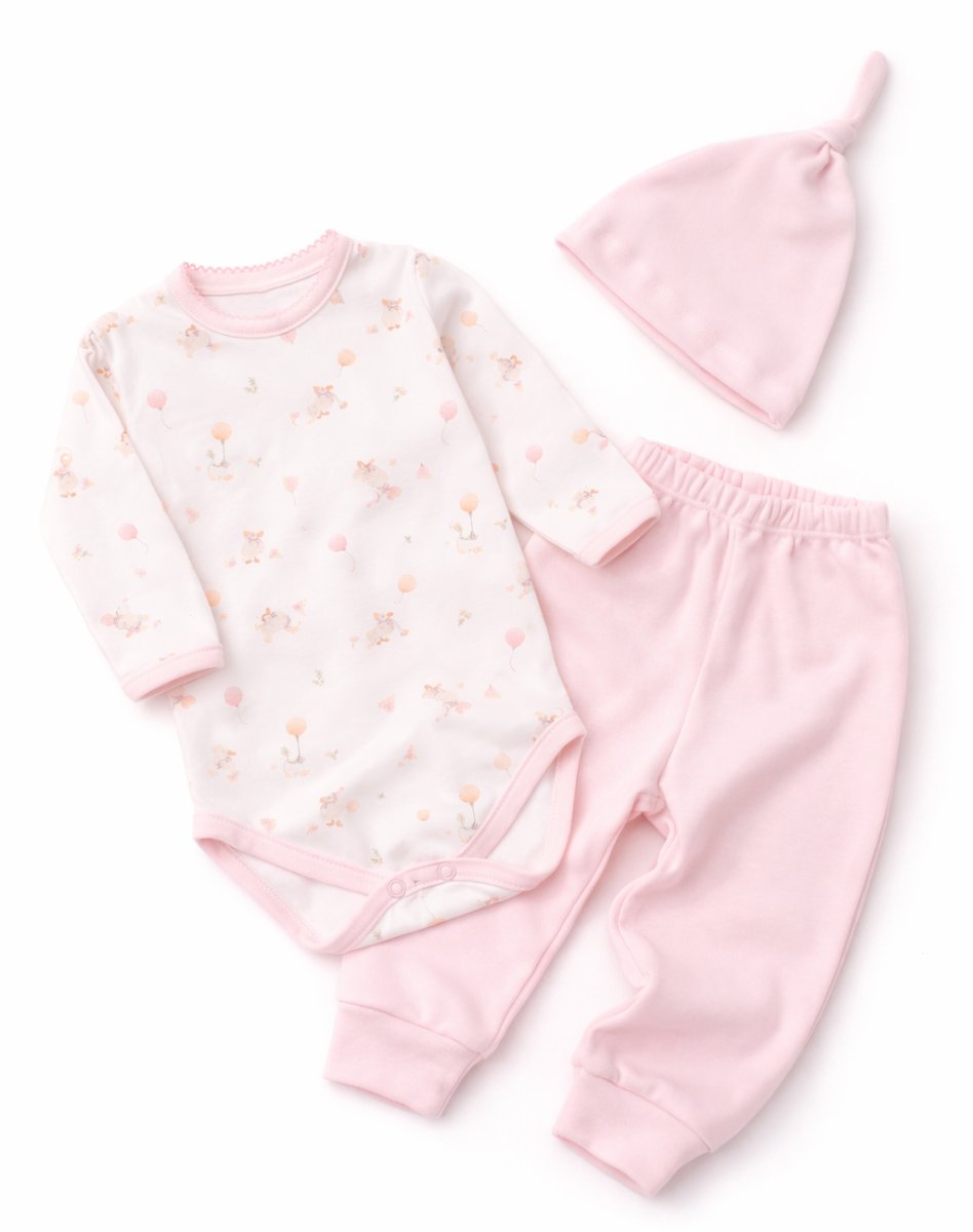 Ajuar 3 Piezas Medio Osito sin Pie Body  Gorro