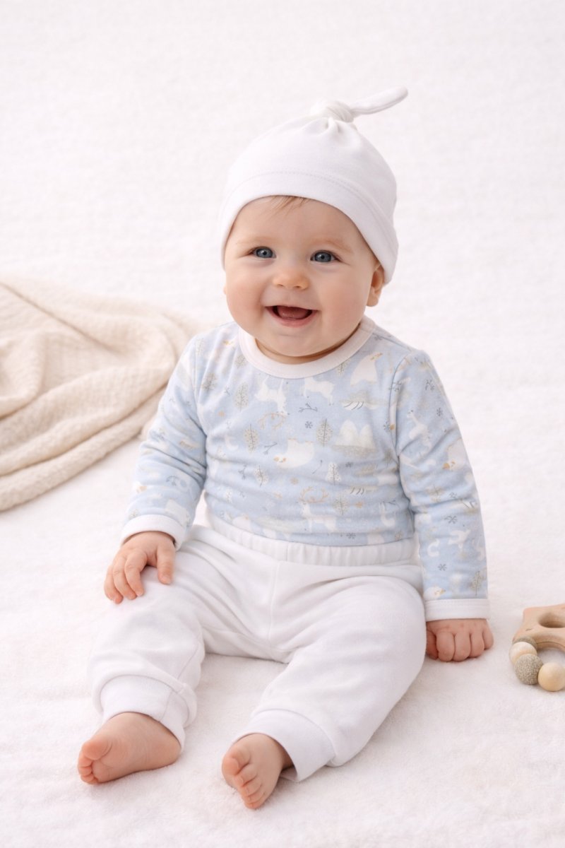 Ajuar 3 Piezas Medio Osito sin Pie Body  Gorro