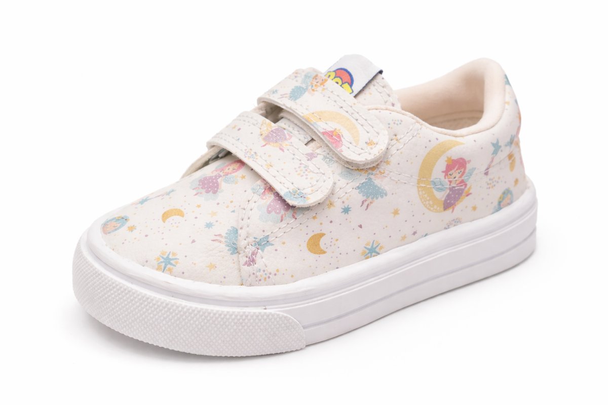 Zapatilla Ecologica con Velcro Estampada Hada