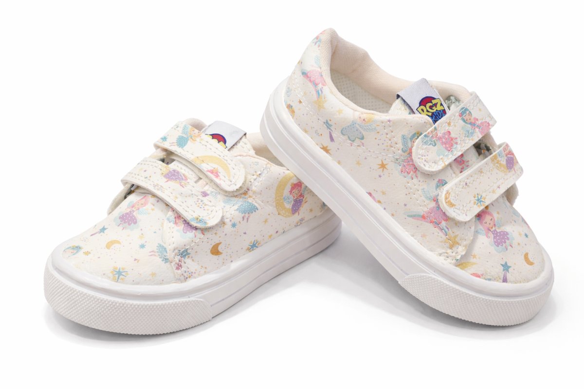 Zapatilla Ecologica con Velcro Estampada Hada