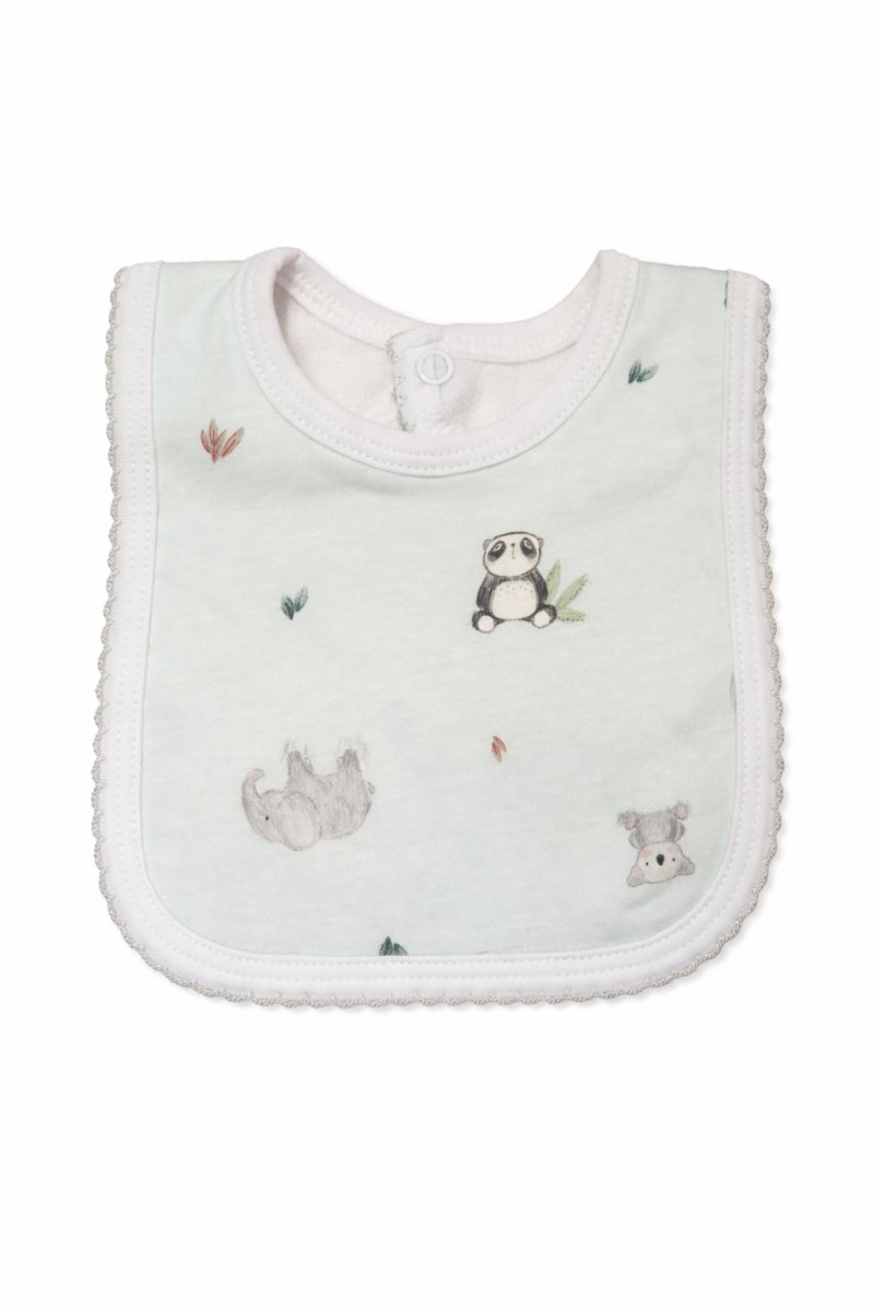 Babero Estampado Doble Algodón Con Velcro