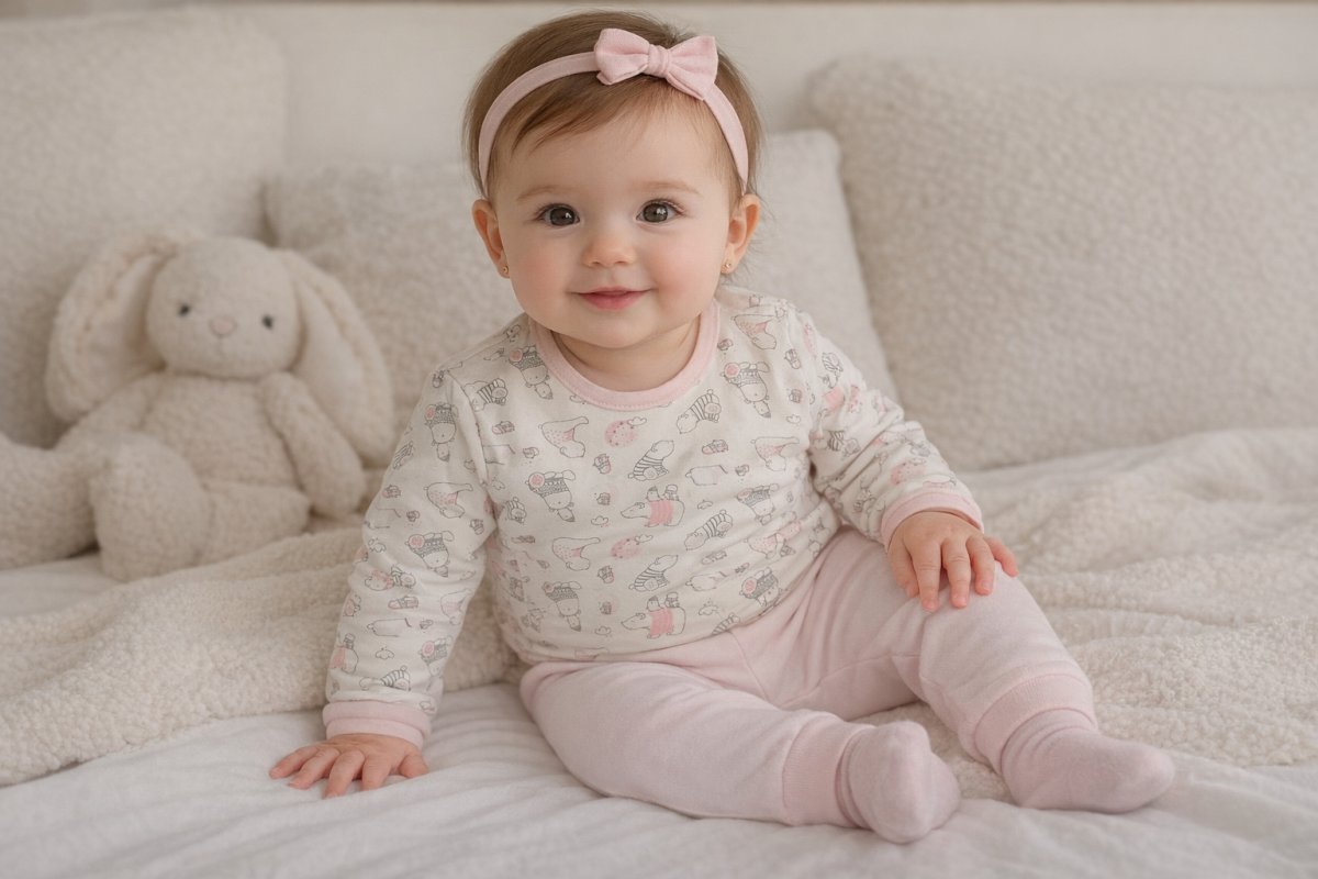 Conjunto Medio Osito Sin Pie y Body Manga Larga Estampada Dinodaurios