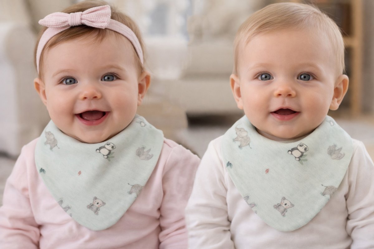 Babero Bandana Estampado con Broche