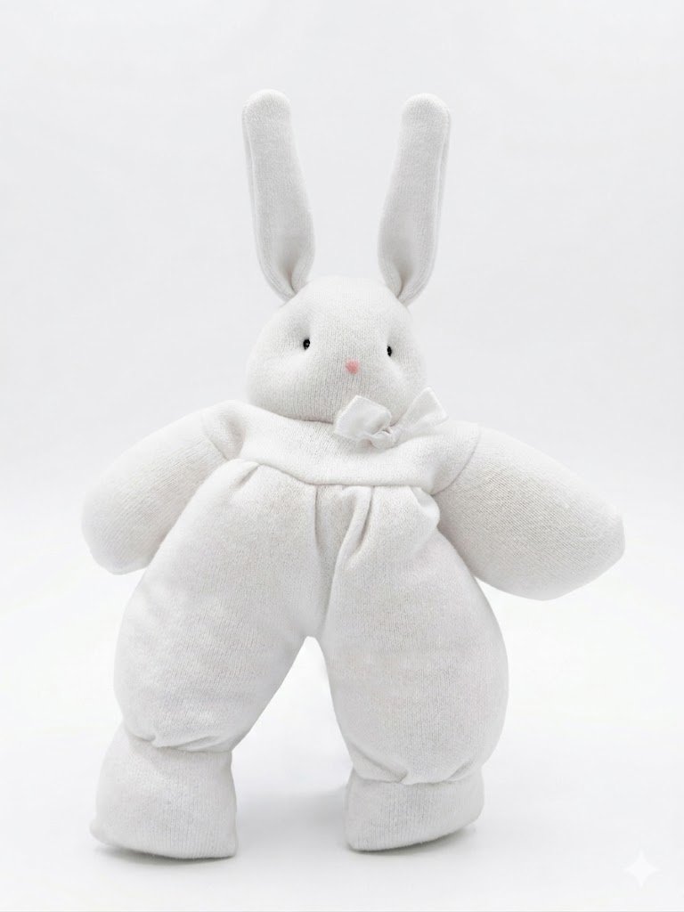 Sonajero Conejo De Tela Liso