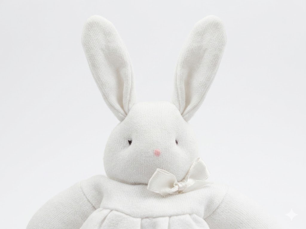 Sonajero Conejo De Tela Liso