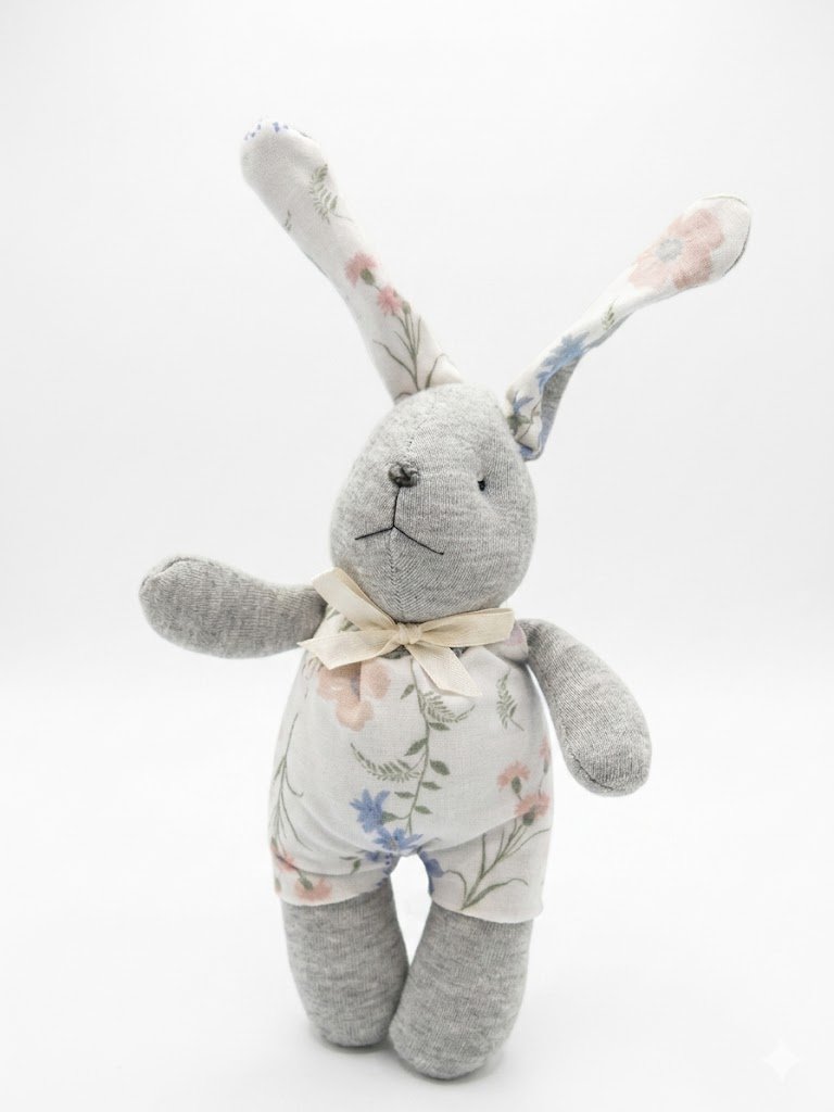 Sonajero Conejo De Tela  Estampado