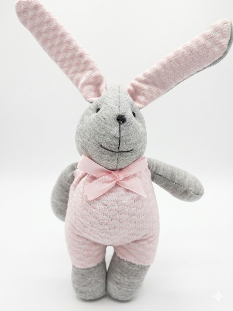 Sonajero Conejo De Tela  Estampado