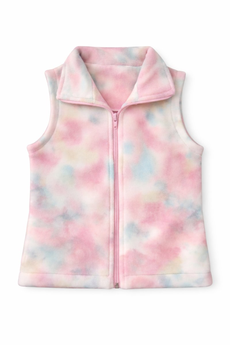 Chaleco Polar  con Cierre  bicolor