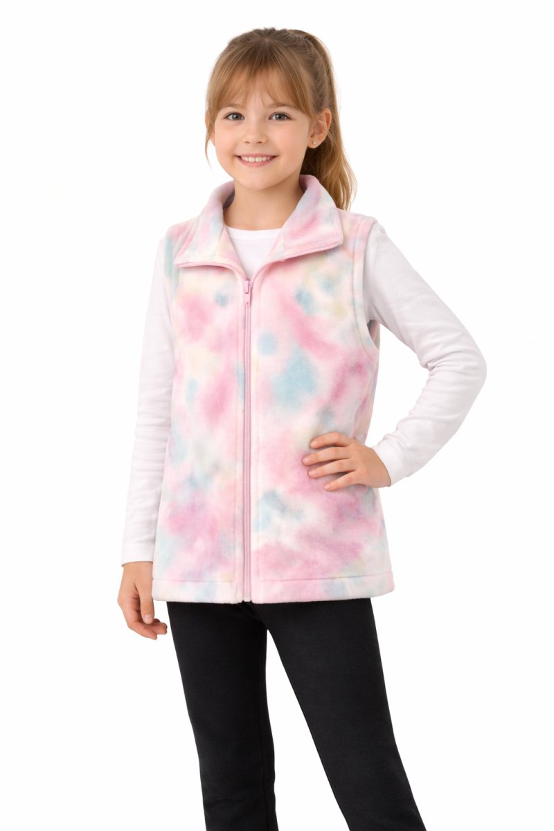 Chaleco Polar  con Cierre  bicolor