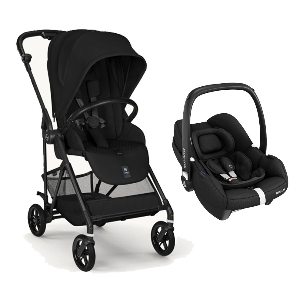 Cochecito Modular Melio Carbon Ultraliviano Con Huevito Maxi Cosi CabrioFix