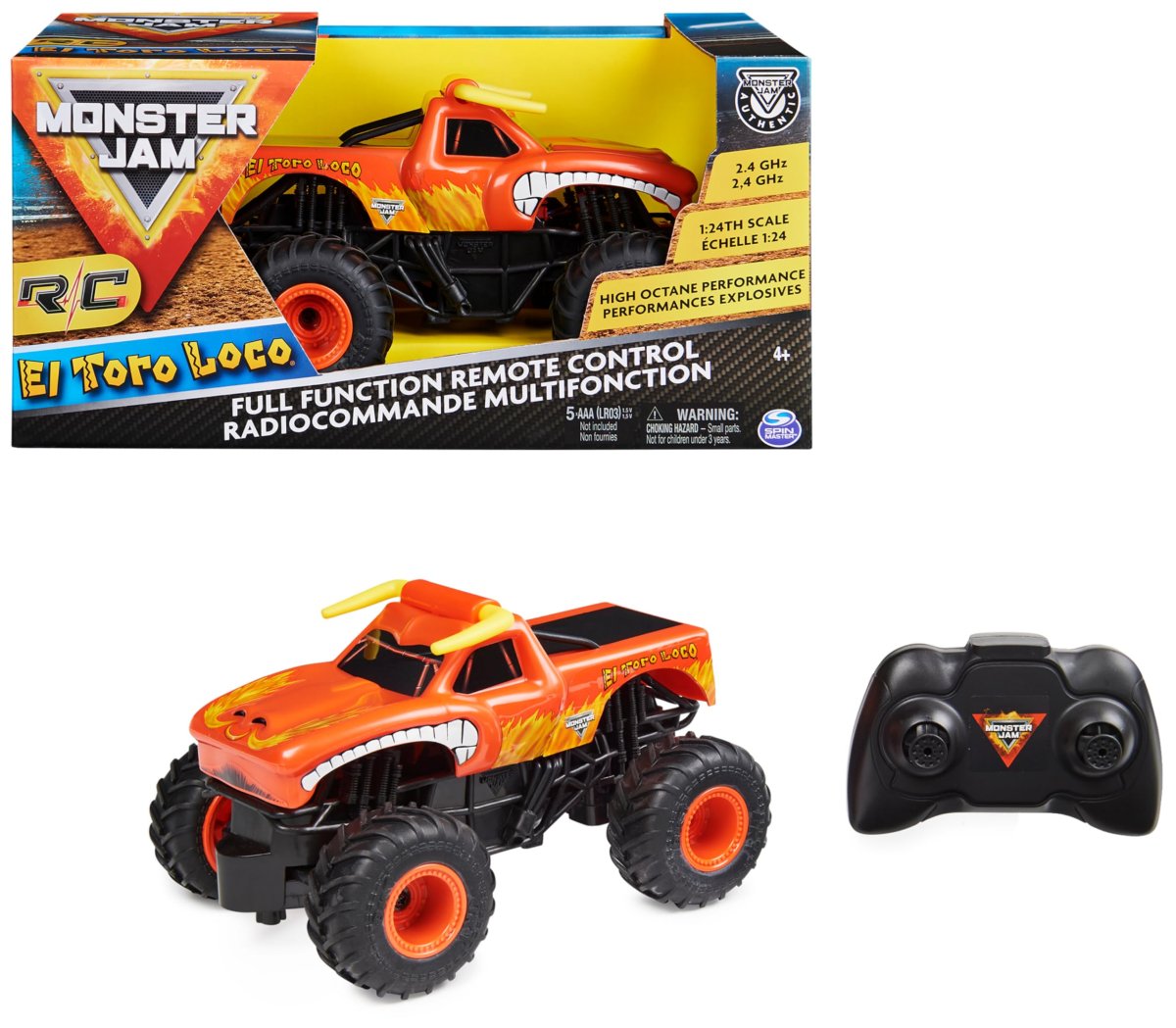 Auto Vehiculo Radio Control Monster Jam - Escala 1:24