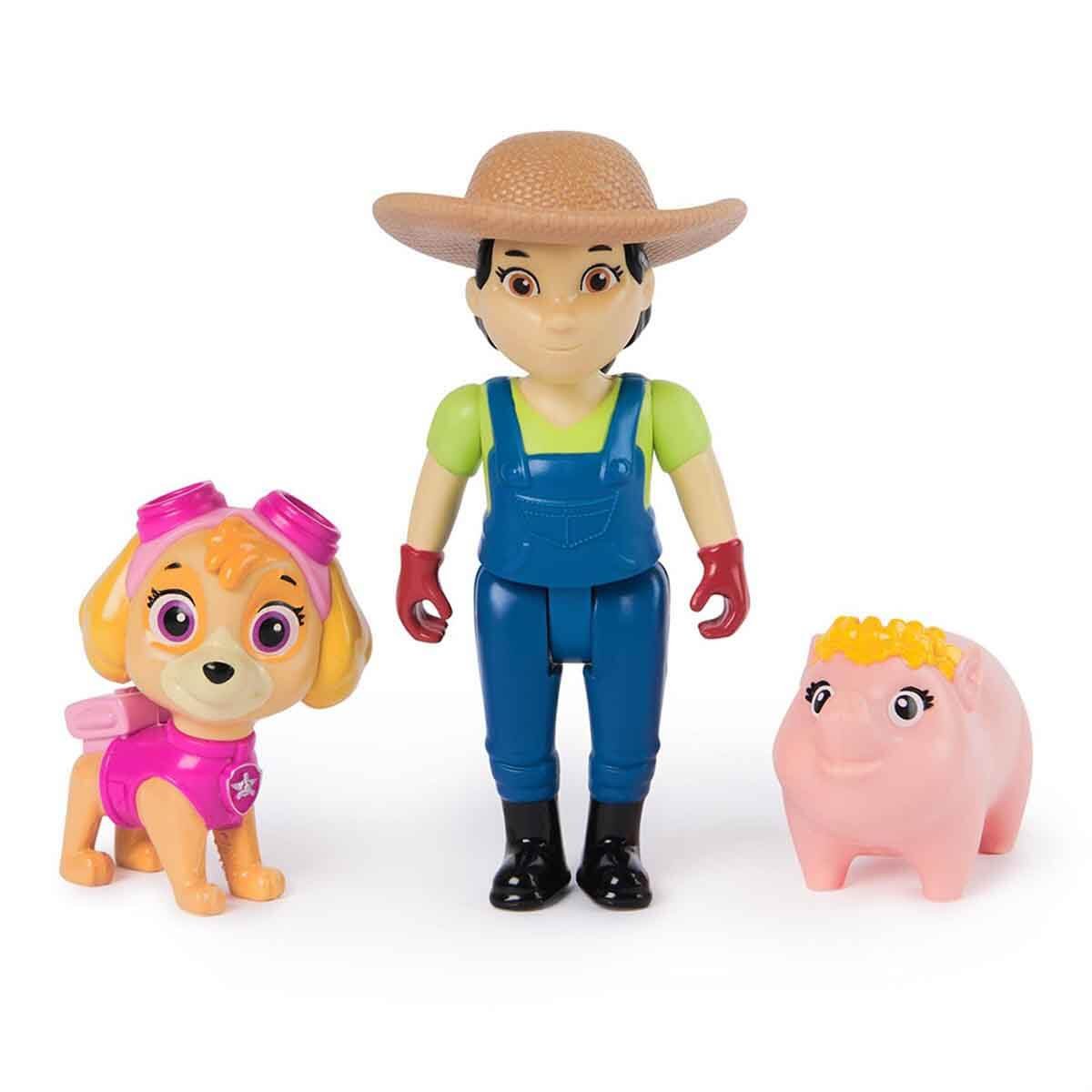 Set De Figuras Paw Patrol - Skye & Farmer Yumi