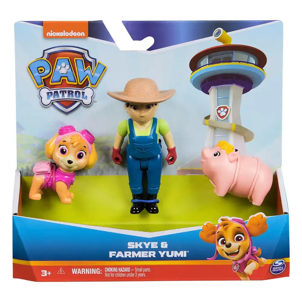 Set De Figuras Paw Patrol - Skye & Farmer Yumi