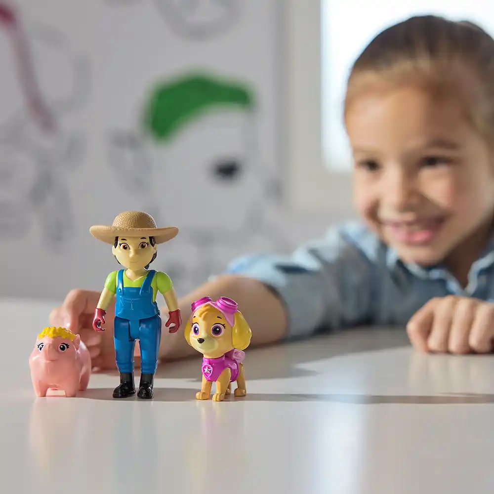 Set De Figuras Paw Patrol - Skye & Farmer Yumi