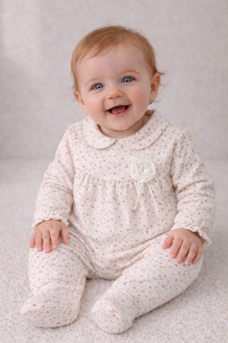 Enterito Estampado Manga larga Floreado