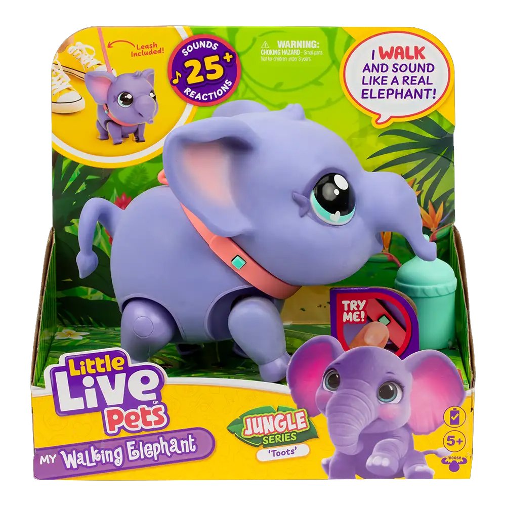 Little Live Pets Toots Elefante Interactivo - My Walking Elephant