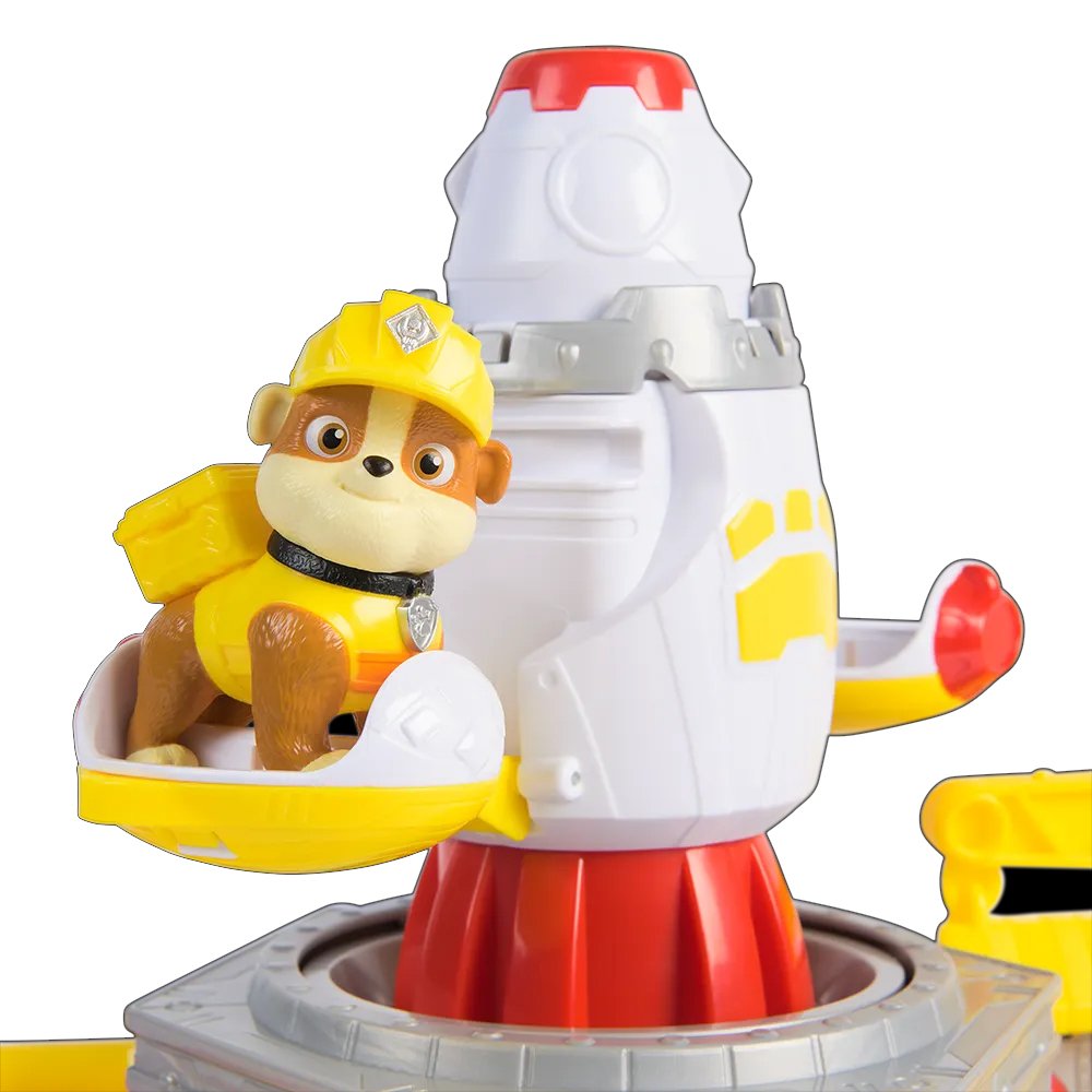 Paw Patrol Playset Nave Espacial de Rubble & Crew "Lanza y Gira" - Nave Launch & Spin