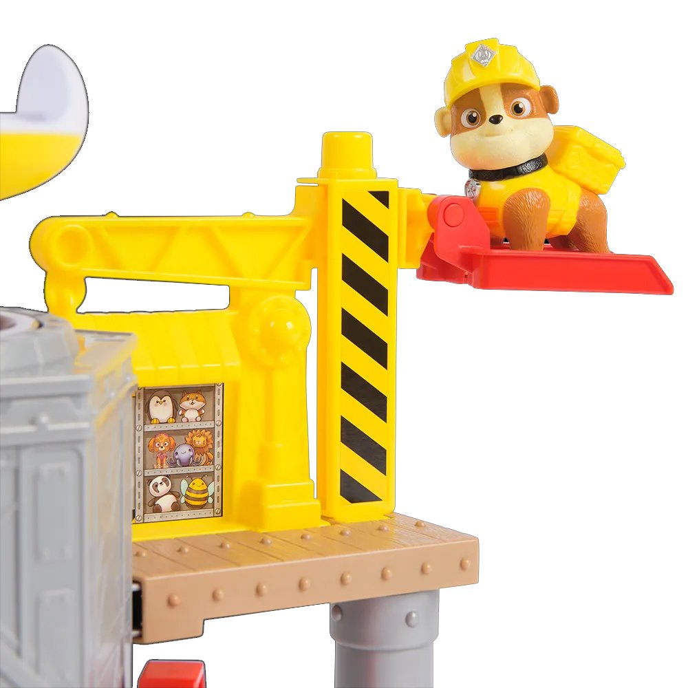 Paw Patrol Playset Nave Espacial de Rubble & Crew "Lanza y Gira" - Nave Launch & Spin