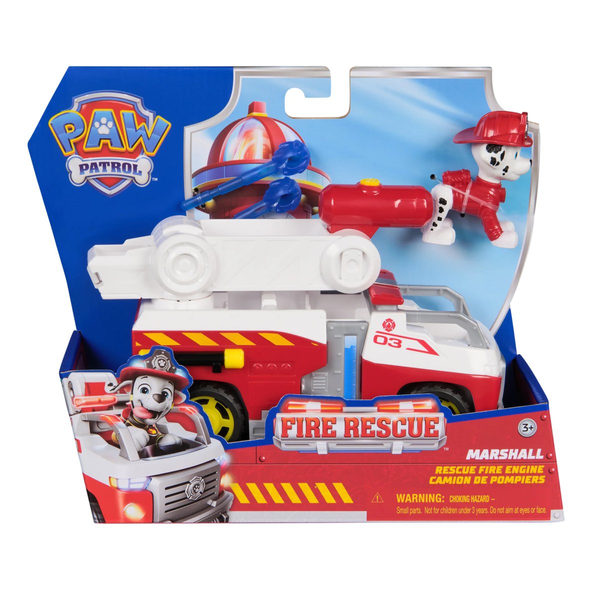 Paw Patrol Vehiculo Fire Rescue Marshall Camión de Bomberos.