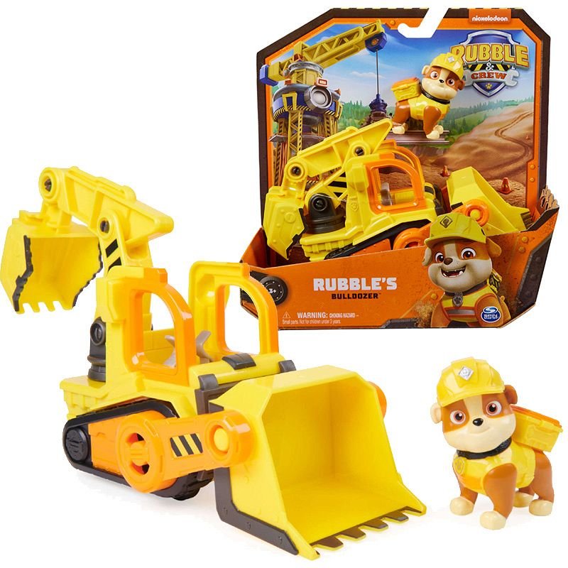 Paw Patrol Rubble & Crew Vehiculo Con Figura - Rubble's