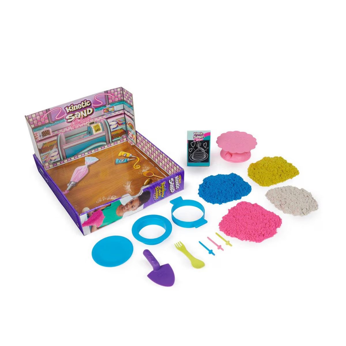 Arena Pasteleria De Arcoiris - Kinetic Sand Rainbow Cake Shoppe - Masa