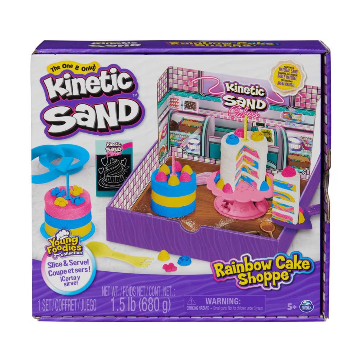 Arena Pasteleria De Arcoiris - Kinetic Sand Rainbow Cake Shoppe - Masa