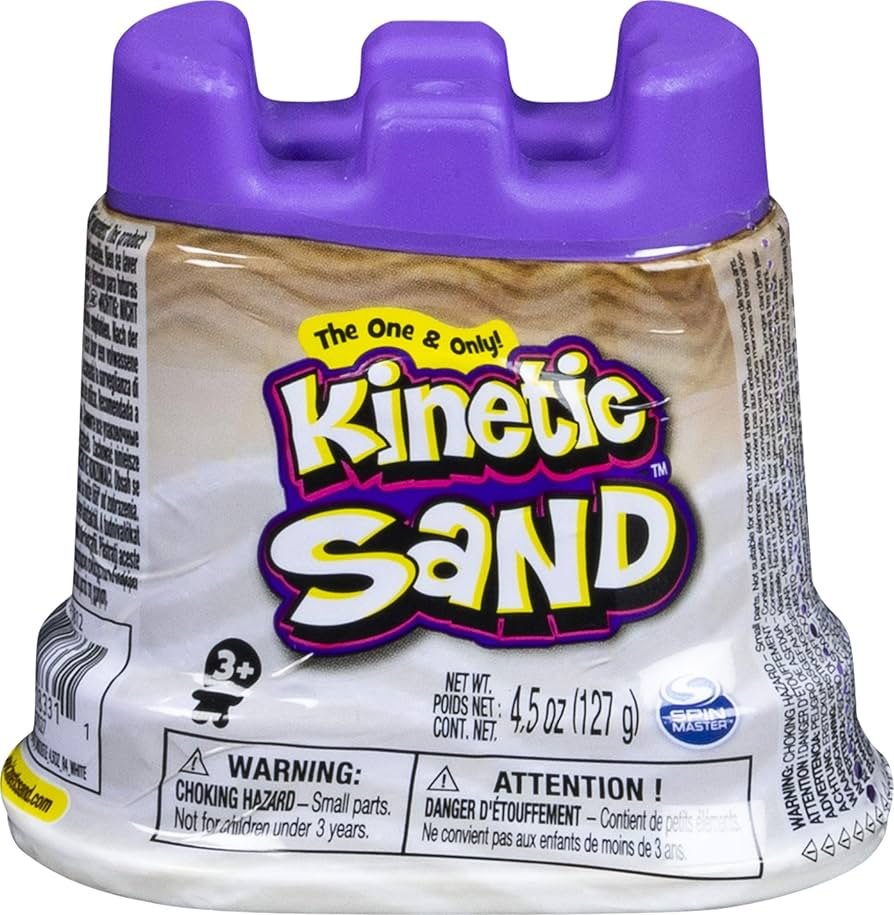 Arena Kinetic Sand Contenedor Individual de Mini Castillo - Masa