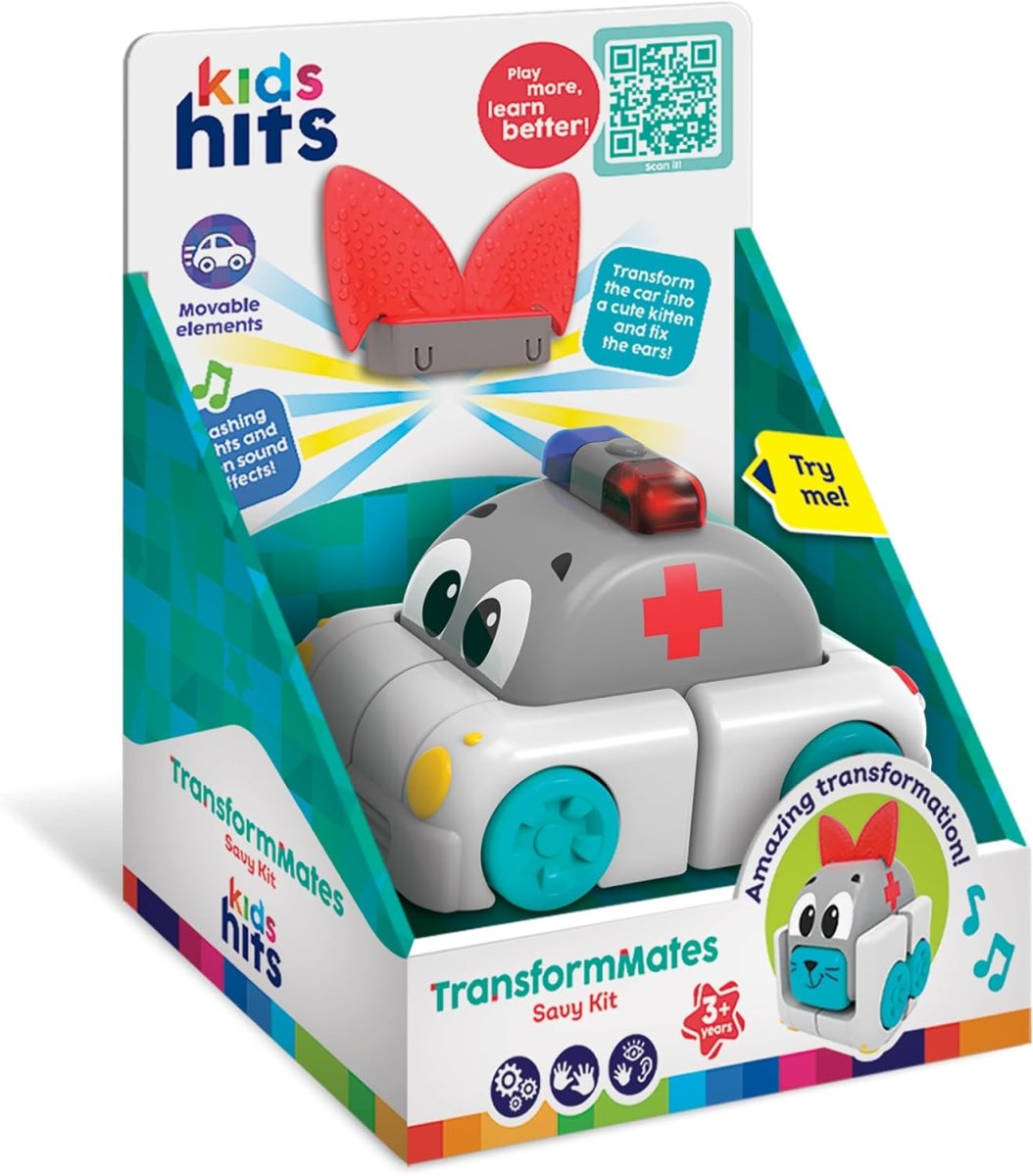 Vehiculo TransformMates: Savy Kit - Ambulancia Con Luz Y Sonido