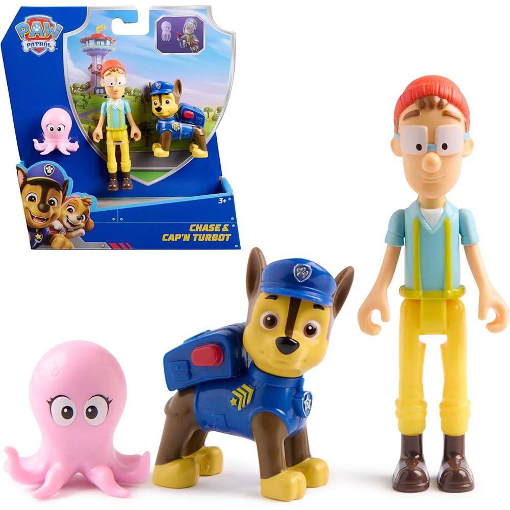 Set De Figuras Paw Patrol - Chase & Cap'n Turbot