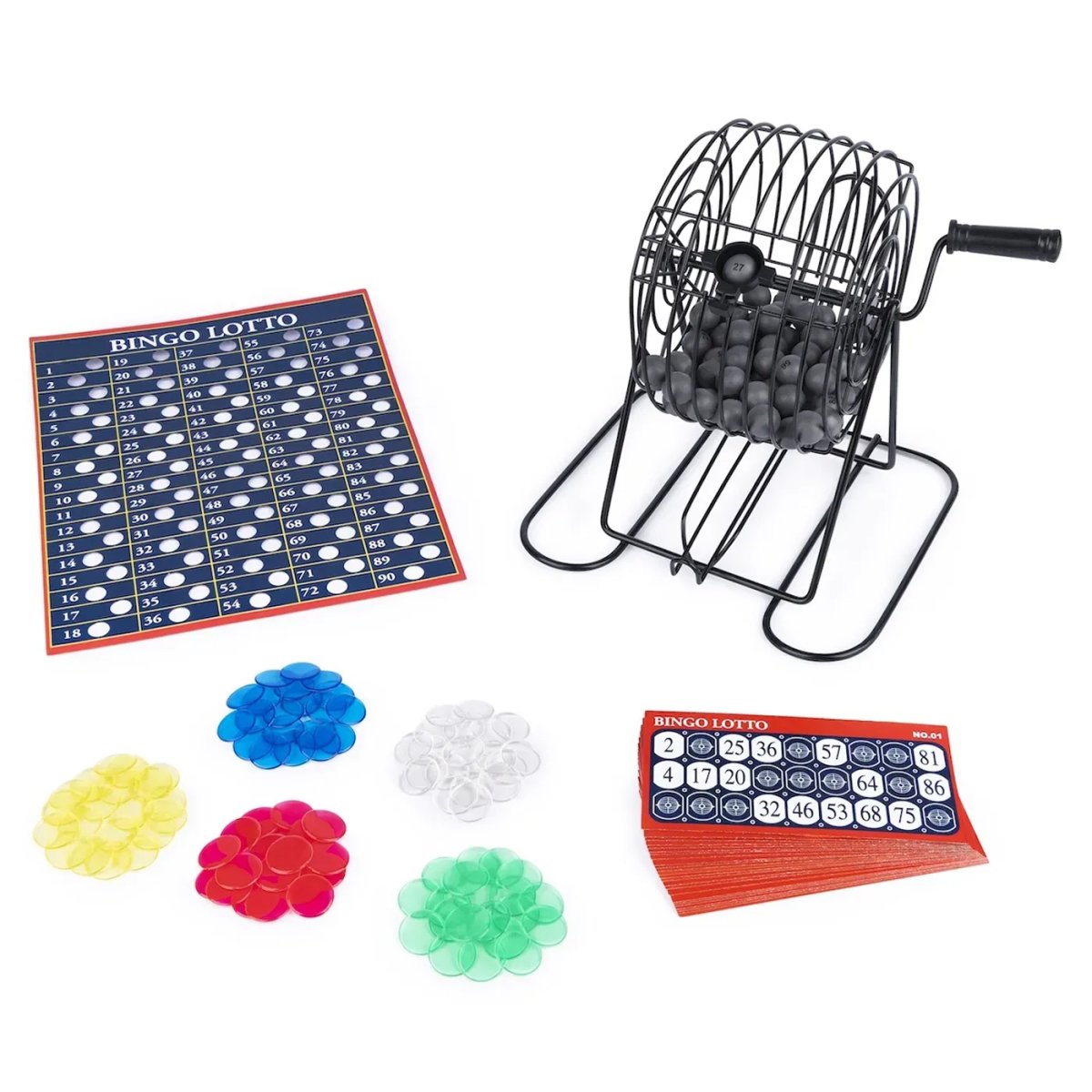 Bingo Con Bolillero Metalico