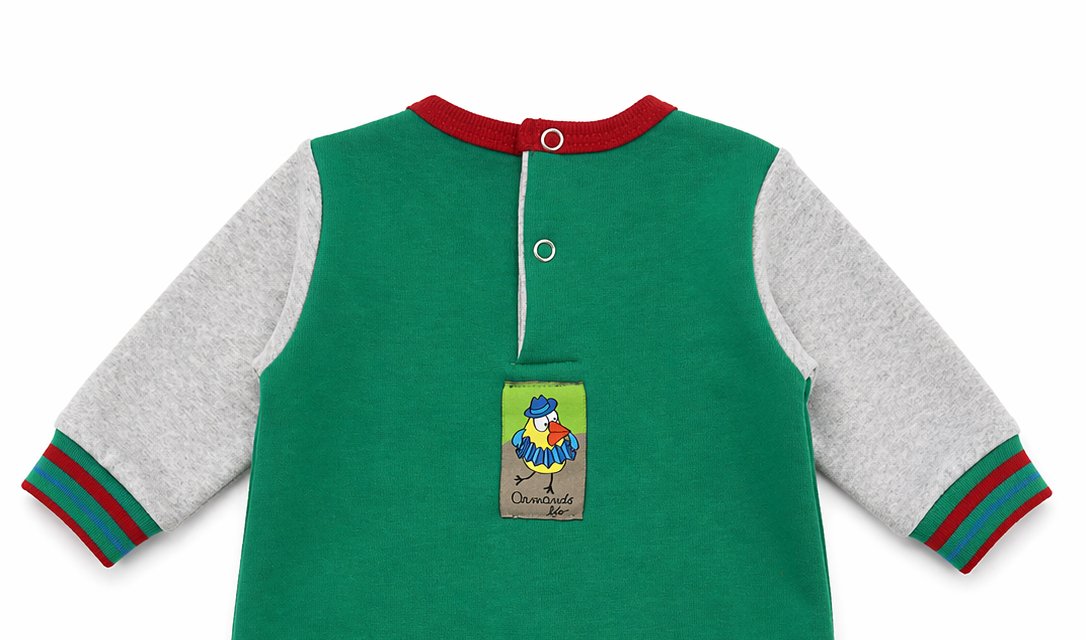 Armando Lio Enterito algodon bordado pajarito hormigas