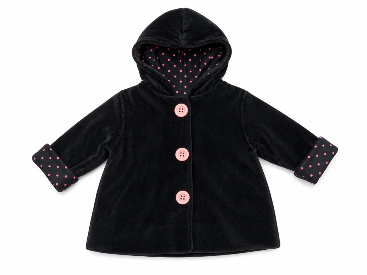 Saco Nena Plush  Puño Lunares