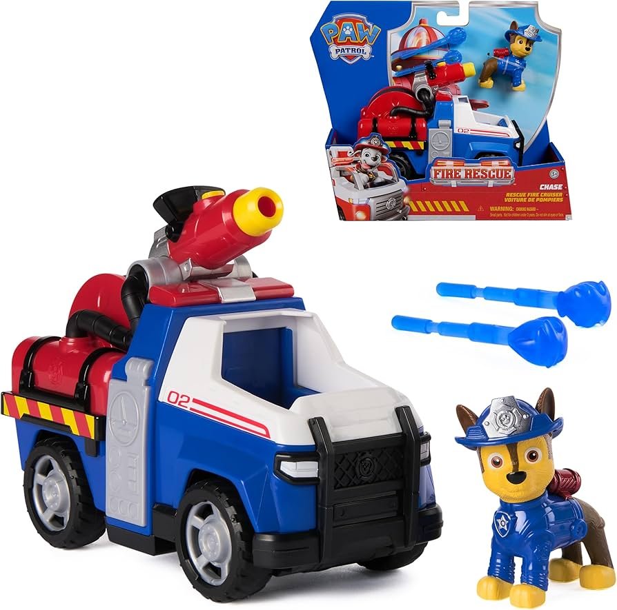 Paw Patrol Fire Rescue: Vehículo de Rescate de Chase - Chase Rescue Fire Cruiser