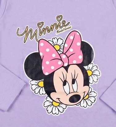 Remera Personaje Manga Larga Minie