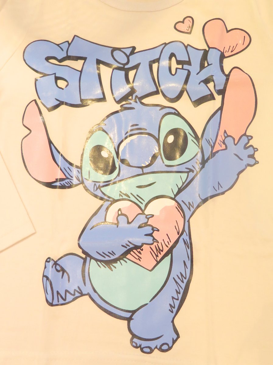 Remera Personaje Manga Larga Stitch