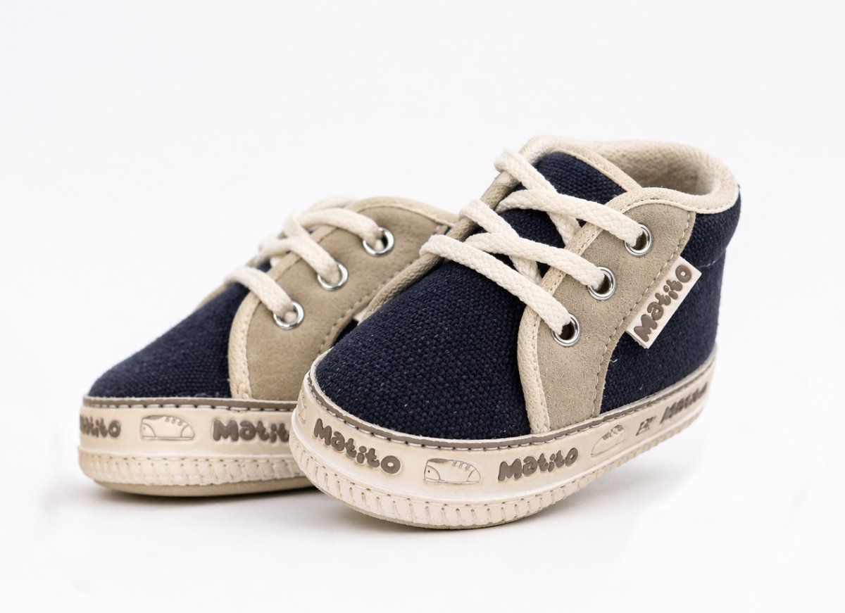 Botita de Jeans Cordon Combinada