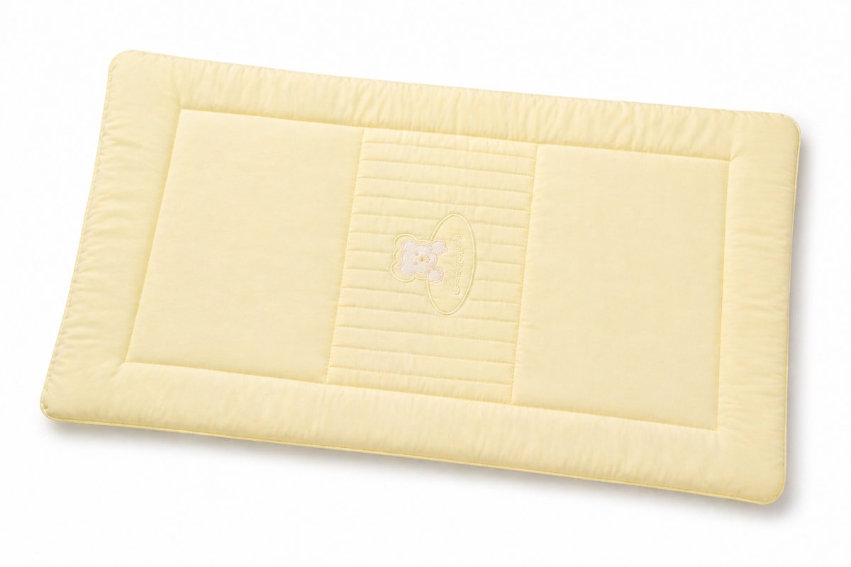 Acolchado Cuna C/Chichonera Cabezal  Bordado Reversible Gross