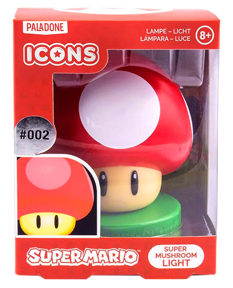 Lampara Icons Light Super Mario Bros. Hongo - Super Mushroom
