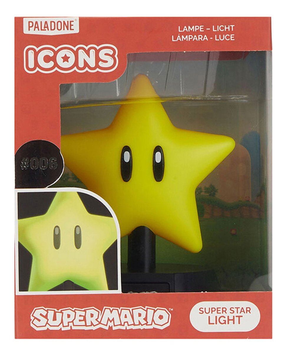 Lampara Icons Light Super Mario Bros. Estrella - Super Star