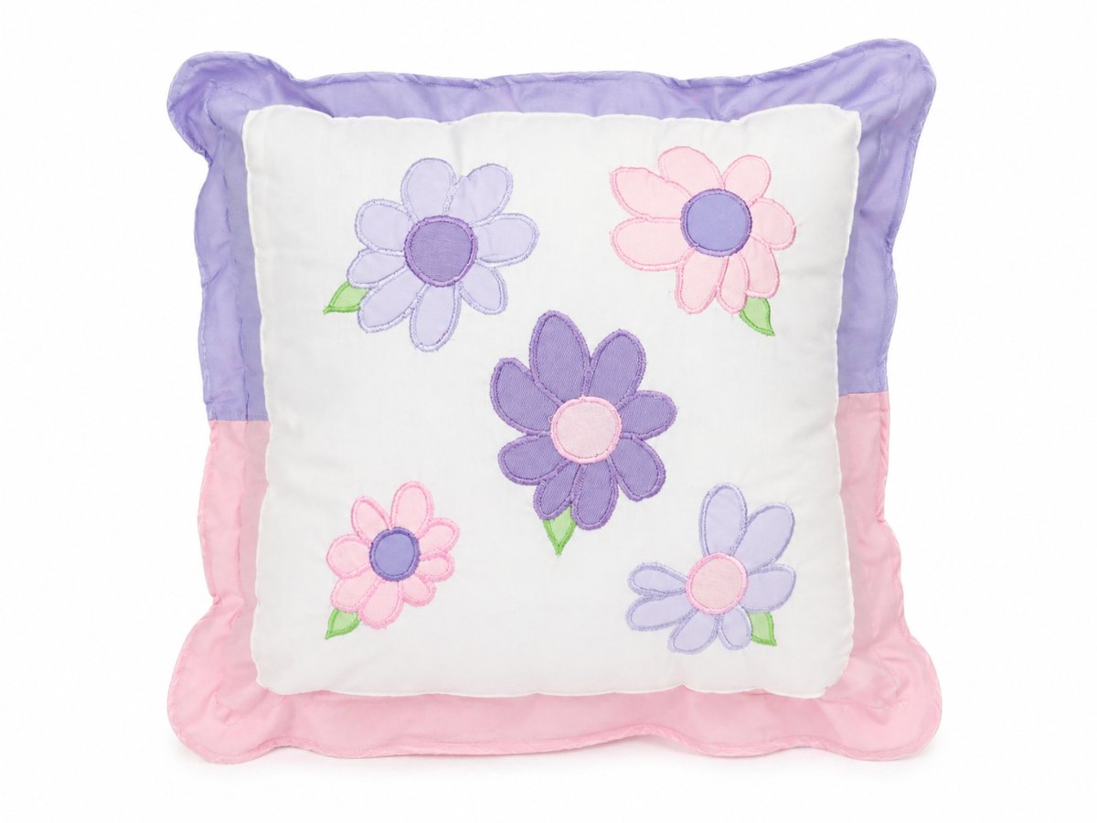 Acolchado Funcional Reversible Bordado Chichoneras C/ cabezal Almohadon